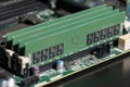 DDR server memory chips. Workstation memory for professional systems. DDR memory modules for server upgrade. High performance Royalty Free Stock Photo