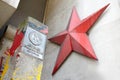 DDR sign and red star in Berlin