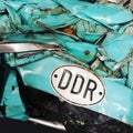 DDR Trabant wreck Royalty Free Stock Photo