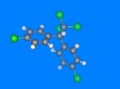 DDT molecular model Royalty Free Stock Photo