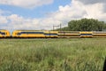 DDZ double decks intercity train at a track heading Gouda at Moordrecht in the Netherlands