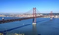 25 de Abril Bridge - Lisbon Royalty Free Stock Photo