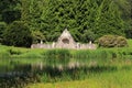 De Bedriegertjes is a fountain floor as part of a shell gallery in the garden of castle Rosendael