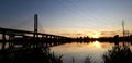 De champlain bridge brossard Montreal Royalty Free Stock Photo
