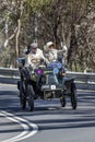 1904 De Dion Bouton 8 hp V Tonnaeu driving on country road Royalty Free Stock Photo