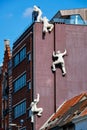 De fluisteraar` The whisperer statue in Antwerp, Belgium