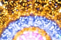 De-focused abstract background Chrismas Lights, Blur style making bokeh scene Royalty Free Stock Photo