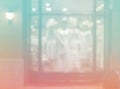 De focused bokeh light, abstract points pattern background