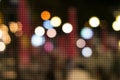 de focused bokeh light, abstract points pattern texture background at night