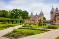 De Haar Castle and rose garden Royalty Free Stock Photo