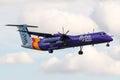 De Havilland Canada Dash 8-400 operated by Flybe on landing