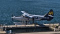 De Havilland Canada DHC-3 Otter seaplane, operated by Harbour Air, mooring at Vancouver Harbour Flight Centre.