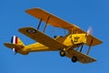 De Havilland DH-82A Tigermoth vintage biplane VH-AYI Royalty Free Stock Photo