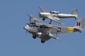 De Havilland Dragon Rapide and Chipmunk formation