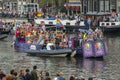 De Kasteelboot At The Gaypride Amsterdam The Netherlands 2019 Royalty Free Stock Photo