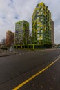 De Kwekerij colorful residential towers starter homes.