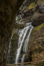 De La Cueva waterfall in Ordesa and Monte Perdido National Park, Spain Royalty Free Stock Photo