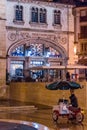 8 de Maio square at night. Coimbra. Portugal