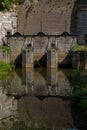 De Reek a 15th century water gate in a former city wall of Maastricht. This gate was built to adjust the water supply in town in t