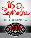 16 de Septiembre, dia de independencia de Mexico Royalty Free Stock Photo