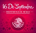 16 de Septiembre, dia de independencia de Mexico Royalty Free Stock Photo