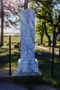 De Smet, SD, USA - September 4 2020: Gravesite and monument of Charles Ingalls Royalty Free Stock Photo