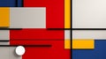 De Stijl Inspired Abstract Composition Wallpaper Royalty Free Stock Photo