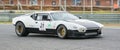 De Tomaso Pantera in a classic car race at the Jarama circuit Royalty Free Stock Photo