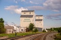 De Winton Grain Elevators Royalty Free Stock Photo
