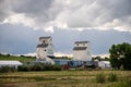 De Winton Grain Elevators Royalty Free Stock Photo