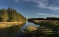 Landscape at Noordijk, Groningen Royalty Free Stock Photo