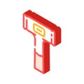 dead blow hammer isometric icon vector illustration