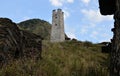 Dead city. Chechen Republic. Itum-Kale district. The Argun gorge. Russia Royalty Free Stock Photo