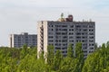 Dead city Pripyat Ukraine. Chernobyl nuclear power plant zone of alienation Royalty Free Stock Photo