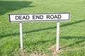 Dead end road street sign Royalty Free Stock Photo