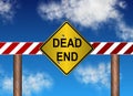 Dead end sign Royalty Free Stock Photo