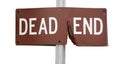 DEAD END Sign Royalty Free Stock Photo