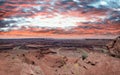 Dead Horse Point, Utah. Canyon panoramic view at sunset Royalty Free Stock Photo