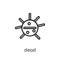 Dead icon from Army collection. Royalty Free Stock Photo