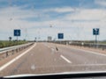 Dead insects on windscreen windshield