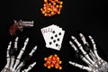 Dead mans hand Royalty Free Stock Photo