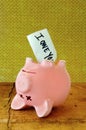 Dead Piggy Bank Royalty Free Stock Photo