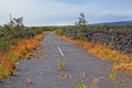 Dead road because of volcano eroption - The Island of Hawaii, Hawaii