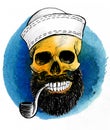 Dead sailor skull