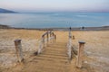 Dead Sea Beach in the Early Morning Royalty Free Stock Photo