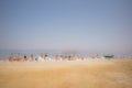 Dead Sea beach near Ein Gedi in Israel Royalty Free Stock Photo