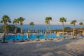 Dead Sea Beach Resort in Jordan Royalty Free Stock Photo