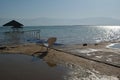 Dead sea beaches in Israel View of Jordan. Royalty Free Stock Photo