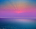 Dead Sea in the early morning. Sunrise over the sea Royalty Free Stock Photo