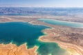 Dead Sea Israel landscape nature from above aerial view Jordan